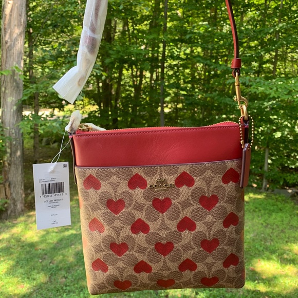 Authentic coach 1941 Coated Signature Canvas/refined calf leather top zip Crosby - Picture 11 of 14